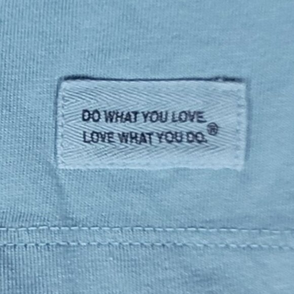 Blue Grey Snowy Adirondack Chair Cardinal Long Sleeve Crusher V-Neck Tee - S - Picture 6 of 7